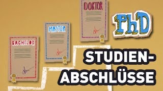 Studienabschlüsse  Studieren so gehts [upl. by Beitris]