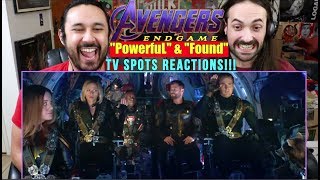 AVENGERS ENDGAME  quotPowerfulquot amp quotFoundquot TV SPOTS  REACTIONS [upl. by Hazelton486]