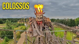 COLOSSOS POV  Prefabricated Wooden Coaster  Heide Park [upl. by Theta]