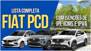 Guia Completo Modelos Fiat para PCD 2024  Características e Análises Detalhadas [upl. by Anirt]