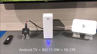 2019 MWC Askey and Ericsson 5G mmWave Demo [upl. by Chantal]