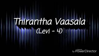 Thirantha Vaasala Song Karaoke  Levi4  Tamil Christian Song Karaoke  John Jebaraj [upl. by Norton762]