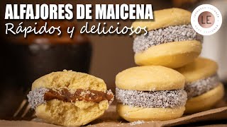 ALFAJORES DE MAICENA  Receta paso a paso [upl. by Riek]