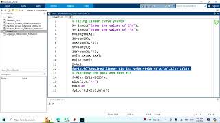 Least Square Method Linear Fit  Using MatLab [upl. by Lanahtan]