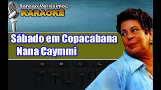 Karaokê Nana Caymmi Sábado em Copacabana [upl. by Ludeman]