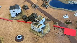 Flames of War  Battle Report British Grant Formation vs Italian M1441s and AB41s [upl. by Genna]