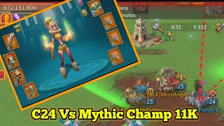 Lords Mobile Castle 24 F2P Rally Trap Eat Mythic Champ Mix Hit Lords Mobile Gameplay [upl. by Einned353]