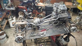 KTM 4WD Go Kart Build  Frame  Drivetrain [upl. by Emmalyn567]