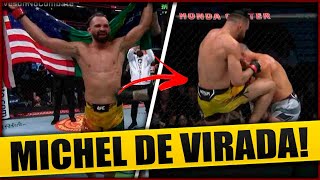 MICHEL PEREIRA VENCEU DE VIRADA ANDRÉ FIALHO RESULTADOS UFC 270 [upl. by Allisirp]