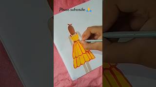 girl Drawing Easy 💖 part 2 😘ViralTrendingShortsYoutubeShorts [upl. by Guibert]