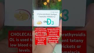 Cholecalciferol softgel capsules 60000 iu  vitamin d3 uses  calciferol [upl. by Silisav]