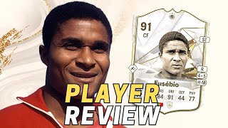 EUSEBIO BASE ICON EAFC 24 REVIEW [upl. by Osbert859]