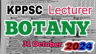 Botany Lecturer Answer key Test Kppsc 31 Oct 2024 𝐀𝐧𝐬𝐰𝐞𝐫𝐬 𝐊𝐞𝐲 𝐨𝐟 𝐋𝐞𝐜𝐭𝐮𝐫𝐞𝐫 𝐓𝐞𝐬𝐭 𝐊𝐩𝐩𝐬𝐜  31 𝐎𝐜𝐭 2024 [upl. by Ylak883]