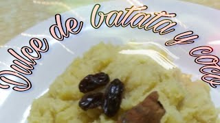 dulce de batata con coco [upl. by Sherfield]