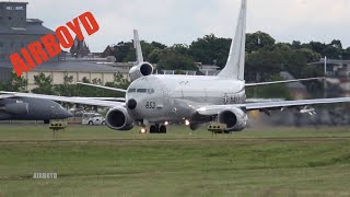 Boeing P8 Poseidon Flight Demonstration  Farnborough Airshow [upl. by Hartman924]