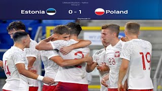 ESTONIA U21 01 POLAND U21  EURO U21 QUALIFICATION  EXTENDED HIGHLIGHTS  12092023 [upl. by Hedda]