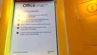 Microsoft Office Mac 2011 Unboxing [upl. by Colner67]