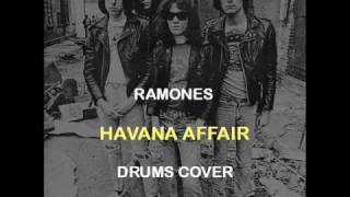 Ramones  Havana Affair Drums Backing Track Cover [upl. by Julee]