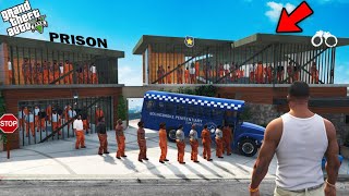 GTA 5  Franklin Made Biggest Jail On His House In Gta 5 [upl. by Arreit]