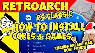 🛠️HOW TO INSTALL RETROARCH IN PS CLASSIC [upl. by Erodasi]