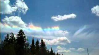 HAARP Lights WEIRD Rainbow Clouds Chemtrail Chembow or Phenomenon 2011 [upl. by Pollux892]