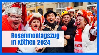 Rosenmontagszug 2024 in Köthen [upl. by Bea924]