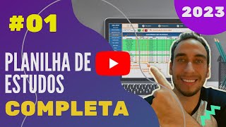 🟢 01  Planilha de Estudos para QUALQUER Prova ou Concurso 2022  Planilha do Aprovado [upl. by Katrinka]