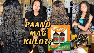 PAANO MAG KULOT  PAGODA STEP BY STEP TUTORIAL DIY PERMANENT CURLY HAIR  stormialena [upl. by Akimak]