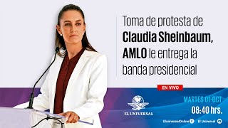 Claudia Sheinbaum toma de protesta ya es la primera mujer presidenta de México  EN VIVO [upl. by Sall391]