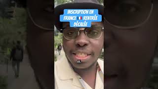 Inscription en France en rentrée décalée en France🇫🇷 etudeenfrance [upl. by Einnal]