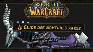 Le Guide des montures rares de World of Warcraft RÊNES DE DESTRIER DE LA MORT [upl. by Nygem156]