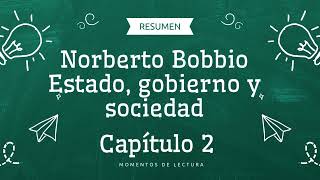 Resumen Norberto Bobbio Estado gobierno y sociedad Capítulo 2 [upl. by Imoyn]