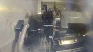 Thermowell Manufacturing For Tempreature Sensor Protection on Haas ST20 Lathe [upl. by Ahsiekahs]