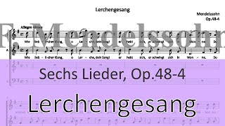 Mendelssohn Op484 Lerchengesang [upl. by Anitnerolf956]