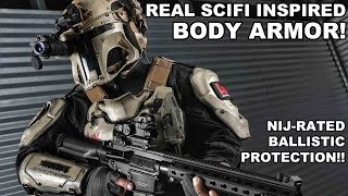 Real SciFi Body Armor NIJ Rated Ballistic Protection [upl. by Socha668]