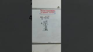 Decimal representation of a fraction [upl. by Aibos]