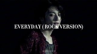 Everyday  Ariana Grande Rock versionJUNGKOOK ROCKSTAR FMV [upl. by Assilim881]