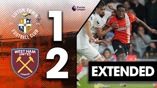 Luton 12 West Ham  Extended Premier League Highlights [upl. by Sapowith]