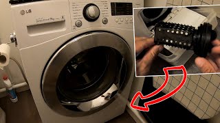 How to Clean Washing Machine Filter LG  Nettoyage filtre [upl. by Weinberg]