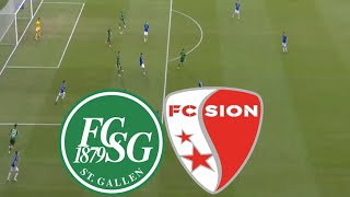 St Gallen 11 FC Sion Highlights  Swiss Super League 202425 [upl. by Notac85]