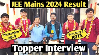 JEE Mains Result 2024  Toppers Interview [upl. by Sinnoda400]