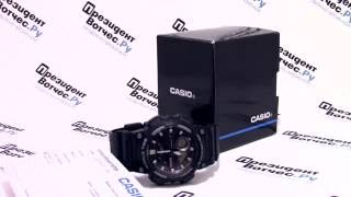 Часы Casio Illuminator AEQ110W1A  видео обзор от PresidentwatchesRu [upl. by Georgi]