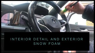 Golf GTi Interior Detail and Exterior Snowfoam [upl. by Antebi179]