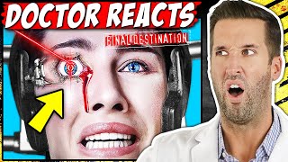 ER Doctor REACTS to CRAZIEST Final Destination Injuries [upl. by Einwahr]