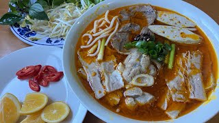 CÁCH LÀM BÚN BÒ  HOW TO MAKE VIETNAMESE BEEF NOODLE SOUP OR BUN BO [upl. by Forrest]