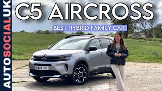 Citroen C5 Aircross new MILD hybrid  Best fun family car REVIEW UK [upl. by Nwahser]