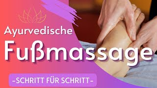 Fußmassage Blockaden lösen Ayurvedische Anleitung mit Sabine Steenbuck  Yoga Vidya [upl. by Renrag]