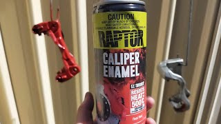 RAPTOR Caliper Paint Better than VHT [upl. by Herrah]