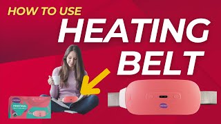 How to use heating pads in periods pain  Evereve Electric Heating Belt for quick relief [upl. by Tace]