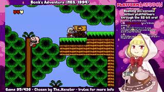 Bonks Adventure NES  Platformageddon Game 95 [upl. by Sherwynd312]